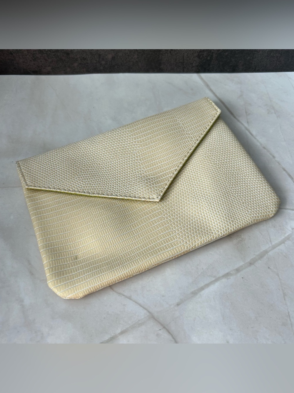 ipsy Snake Skin Envelope Cosmetic Clutch